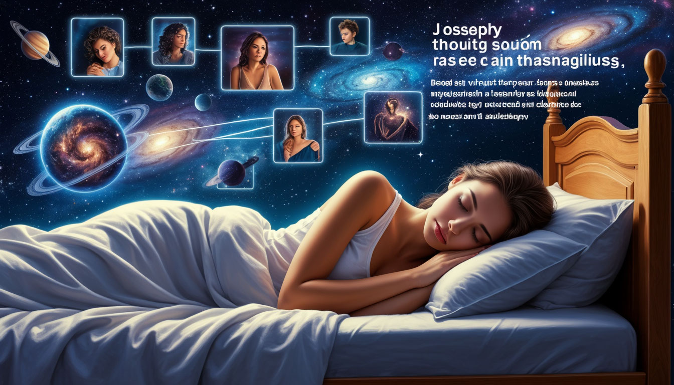 ✨ Сны, мысли и реальность: как настроение перед сном творит жизнь 🌙 Последние мысли перед сном: визуализация того, как мысли превращаются в программы для подсознания в момент засыпания.